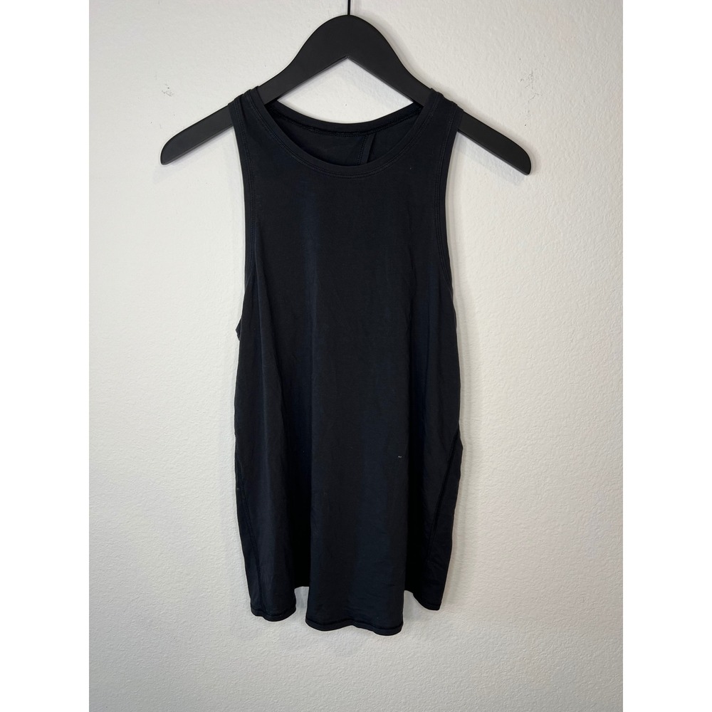 Lululemon Womens Racerback Tank Top Split Back Black Size S M